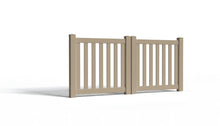 4' Tall x 8' Wide Double Drive Swing Vinyl Gate For Vinyl Fences (AFC-17)