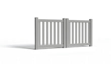 4' Tall x 8' Wide Double Drive Swing Vinyl Gate For Vinyl Fences (AFC-17)