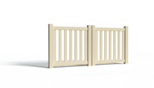 4' Tall x 8' Wide Double Drive Swing Vinyl Gate For Vinyl Fences (AFC-17)