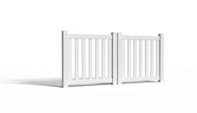 4' Tall x 8' Wide Double Drive Swing Vinyl Gate For Vinyl Fences (AFC-17)
