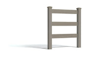 5' Tall x 3' Wide Single Swing Vinyl Gate For Vinyl Fences (AFC-19A)