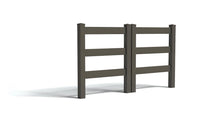 5' Tall x 6' Wide Double Drive Swing Vinyl Gate For Vinyl Fences (AFC-19A)