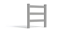 5' Tall x 3' Wide Single Swing Vinyl Gate For Vinyl Fences (AFC-19A)