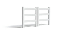 5' Tall x 6' Wide Double Drive Swing Vinyl Gate For Vinyl Fences (AFC-19A)