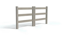 5' Tall x 8' Wide Double Drive Swing Vinyl Gate For Vinyl Fences (AFC-19A)