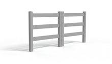 5' Tall x 8' Wide Double Drive Swing Vinyl Gate For Vinyl Fences (AFC-19A)