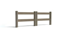 3' Tall x 8' Wide Double Drive Swing Vinyl Gate For Vinyl Fences (AFC-302)