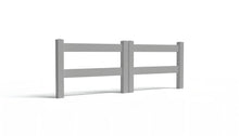 3' Tall x 8' Wide Double Drive Swing Vinyl Gate For Vinyl Fences (AFC-302)