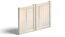 6' Tall x 8' Wide Double Drive Swing Vinyl Gate For Vinyl Fences (AFC-373)