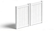 6' Tall x 8' Wide Double Drive Swing Vinyl Gate For Vinyl Fences (AFC-373)