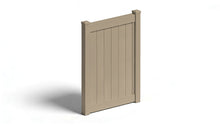 6' Tall x 4' Wide Single Swing Vinyl Gate For Vinyl Fences (AFC-373)