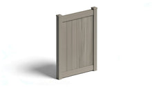6' Tall x 4' Wide Single Swing Vinyl Gate For Vinyl Fences (AFC-373)