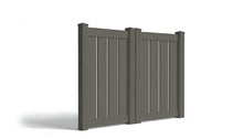 5' Tall x 6' Wide Double Drive Swing Vinyl Gate For Vinyl Fences (AFC-C32)
