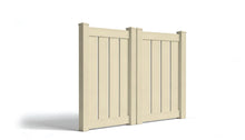 5' Tall x 6' Wide Double Drive Swing Vinyl Gate For Vinyl Fences (AFC-C32)