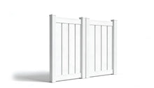 5' Tall x 6' Wide Double Drive Swing Vinyl Gate For Vinyl Fences (AFC-C32)