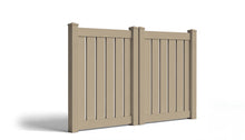 5' Tall x 8' Wide Double Drive Swing Vinyl Gate For Vinyl Fences (AFC-C32)