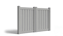 5' Tall x 8' Wide Double Drive Swing Vinyl Gate For Vinyl Fences (AFC-C32)