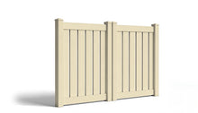 5' Tall x 8' Wide Double Drive Swing Vinyl Gate For Vinyl Fences (AFC-C32)