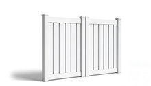 5' Tall x 8' Wide Double Drive Swing Vinyl Gate For Vinyl Fences (AFC-C32)