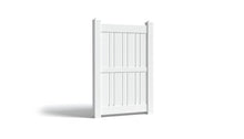 6' Tall x 4' Wide Single Swing Vinyl Gate For Vinyl Fences (AFS-23)