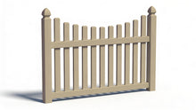 [PRICE PER FOOT] 4' Tall Underscallop AFC-97 Vinyl Fence