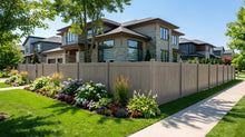 [100 Feet of Fence] 6' Tall Privacy AFC-373 Vinyl Complete Fence Package
