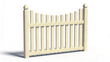 [PRICE PER FOOT] 4' Tall Underscallop AFC-97 Vinyl Fence