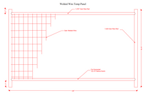 Anti-Climb Temporary Fence Panel - 6'6" Tall x 11'6" Wide: 1000' Package