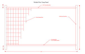 Anti-Climb Temporary Fence Panel - 6'6" Tall x 11'6" Wide: 1000' Package