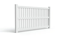5' Tall x 8' Wide Closed Picket Fence Panel w/ 3" Gap For Vinyl Fences (AFC-014)
