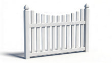 [PRICE PER FOOT] 4' Tall Underscallop AFC-97 Vinyl Fence