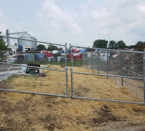 42" Tall - Commercial Chain Link Double Drive Gate