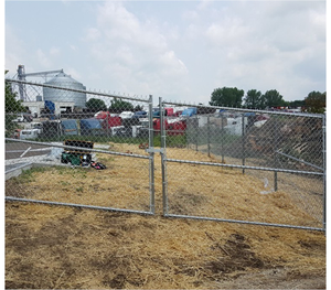 42" Tall - Commercial Chain Link Double Drive Gate