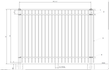 [350' Length] 6' Ornamental Flat Top Complete Fence Package