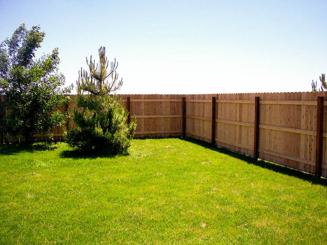 [300 Feet Of Fence] 6' Tall Cedar Wood Solid Privacy Complete Fence Package