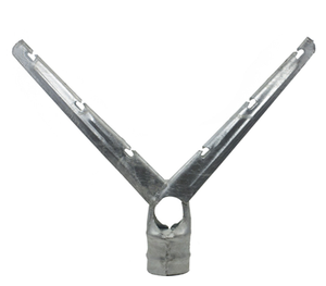2-1/2" x 1-5/8" Steel 6 Strand Barb Wire Arm