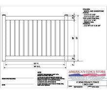 [75' Length] 6' Semi-Privacy 1" Air Space AFC-030 Vinyl Complete Fence Package