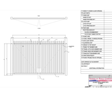 96" x 60" Spear Top Double Drive Gate