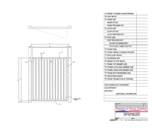 60" x 36" Flat Top Single Swing Gate